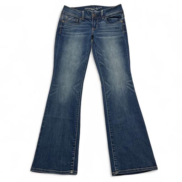 American Eagle Denim - American Eagle Outfitters low rise flared - bootcut jeans super stretch size 4